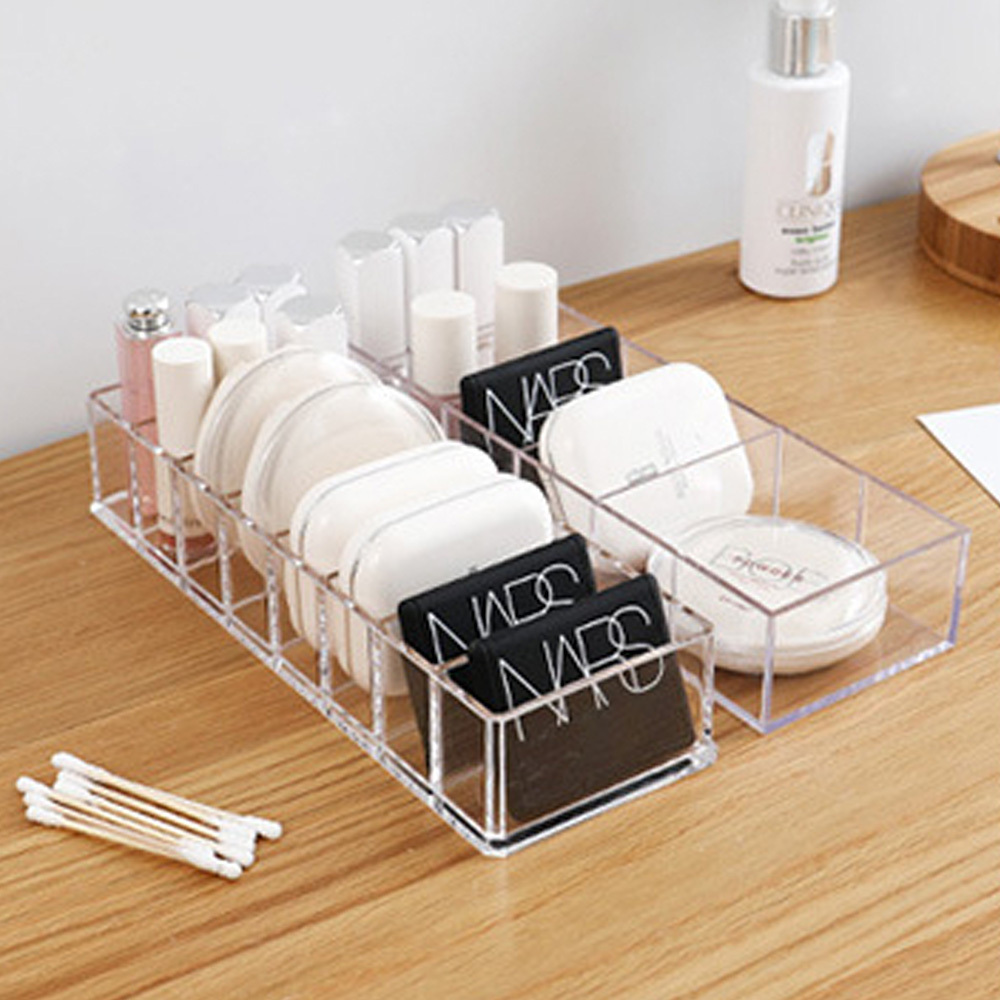 두꺼운 아크릴 화장품 정리대 샘플 정리 틴트 보관함 섀도우 화장대 꾸미기 쿠션 팩트 파데 정리함 진열대 5,130원