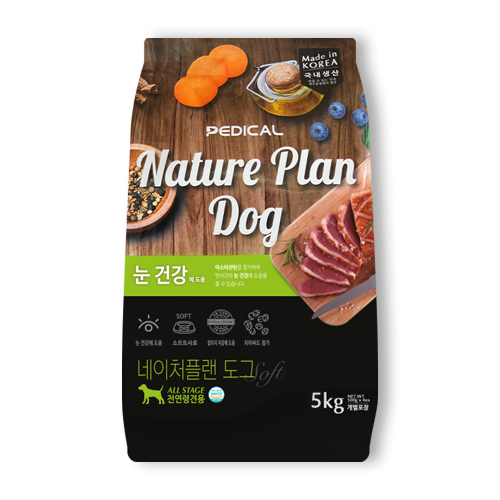 네이처플랜5kg 눈건강 아이케어 강아지 소프트사료, 오리+쌀, 5kg, 1개 43,190원