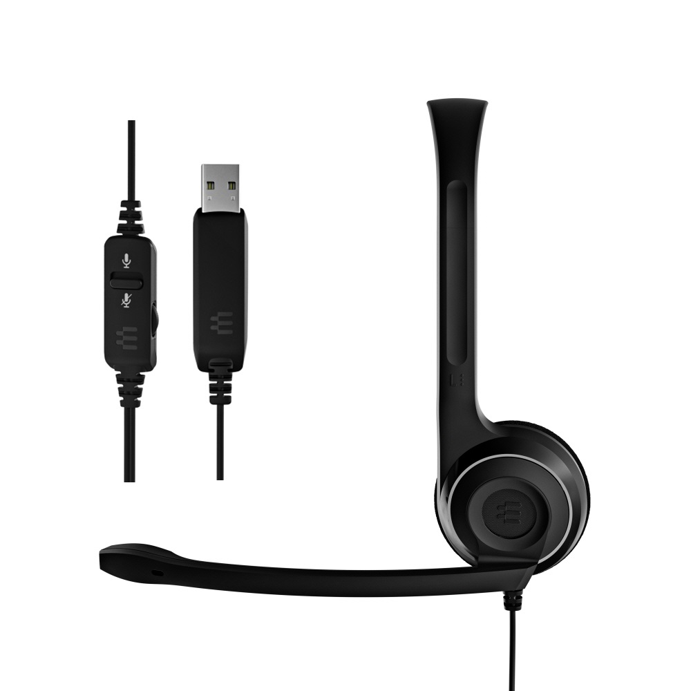 학습 & 업무용 USB 헤드셋 노이즈캔슬링 마이크 오래 착용 편안한 경량 EPOS PC8 USB 2년보증 49,800원