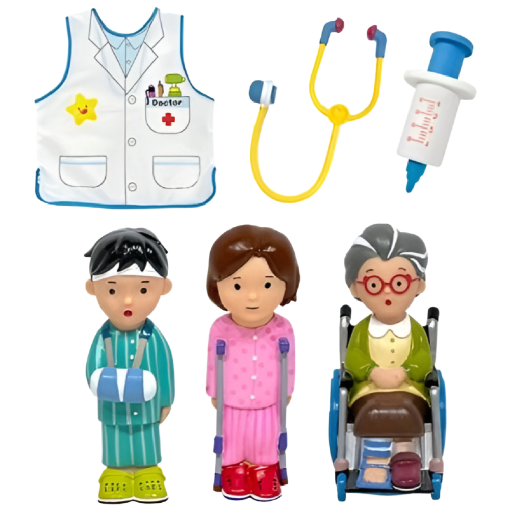 어나더토이 장애인 인형 소프트종합병원놀이세트 장애인 인식개선 교구 편견 다름의 존중 어린이집평가인증, 1개 67,990원