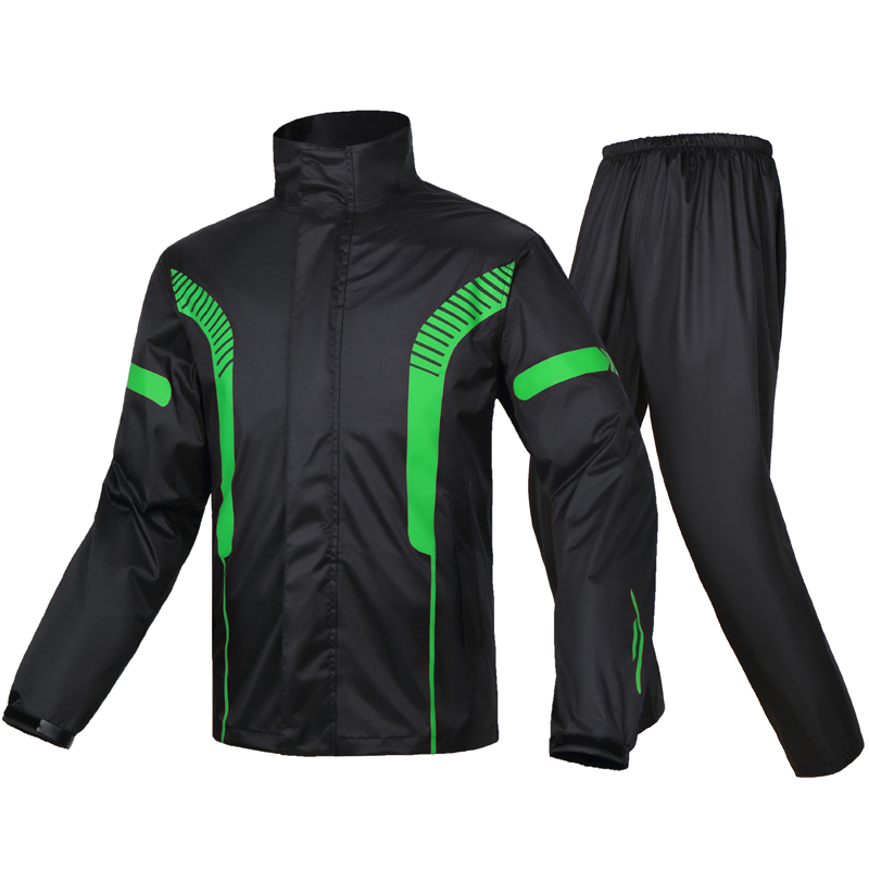 오토바이 우비 상하 세트 남자 우비 오토바이 라이딩, 초록색, 현재가 49,750원