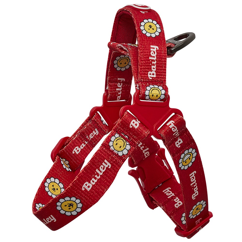 베일리펫 데이지 워키 하네스 강아지 앞섬방지 산책용 경량 가슴줄, 레드 27,900원