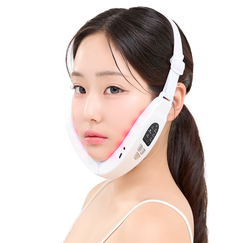ERANSTAR 무선 스마트 V라인 ems 페이셜마사지기 LED진동 고주파마사지기 얼굴주름관리+저주파 마사지기, 화이트, S1 69,900원