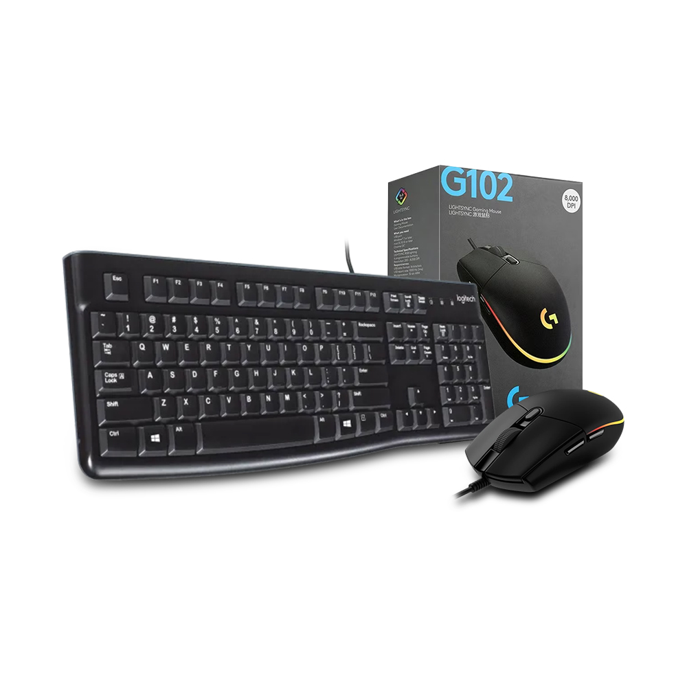 로지텍코리아 K120 유선 키보드 + G102 정품 박스 게이밍 유선 마우스세트, 블랙, K120+G102(정품박스), 일반형 48,900원