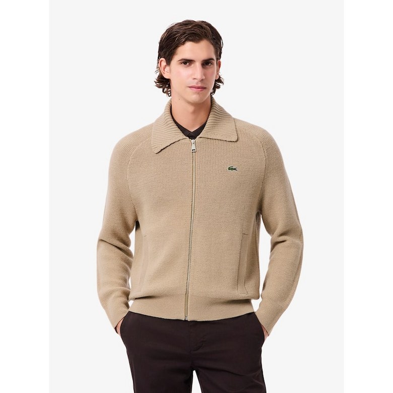 라코스테 LACOSTE 공식 남성 풀집업 니트 카라 자켓 AH5203-55N 02S 474640 245,200원