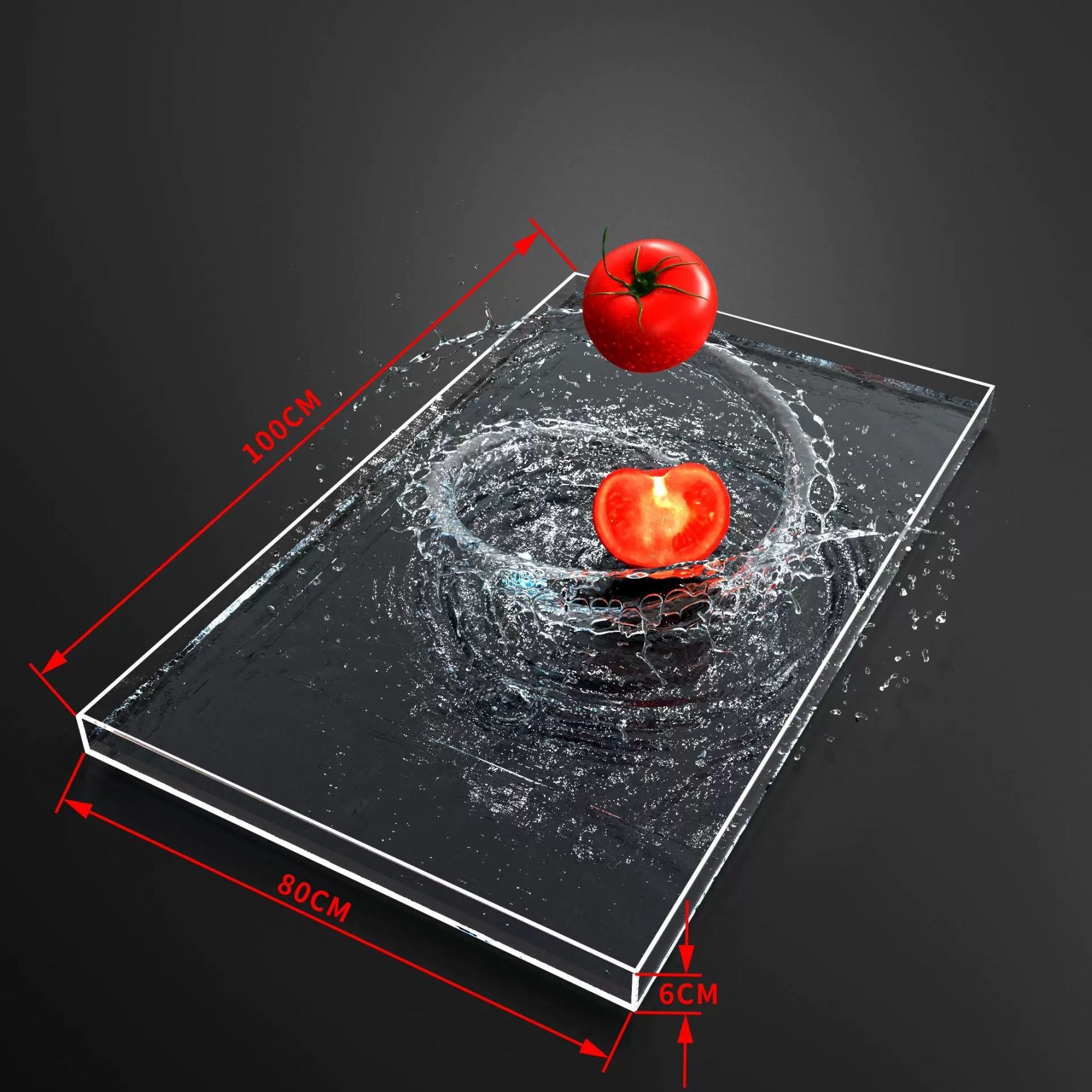 촬영용 대형 아크릴 낮은 트레이 수조 스튜디오 투명 납작한 135,600원