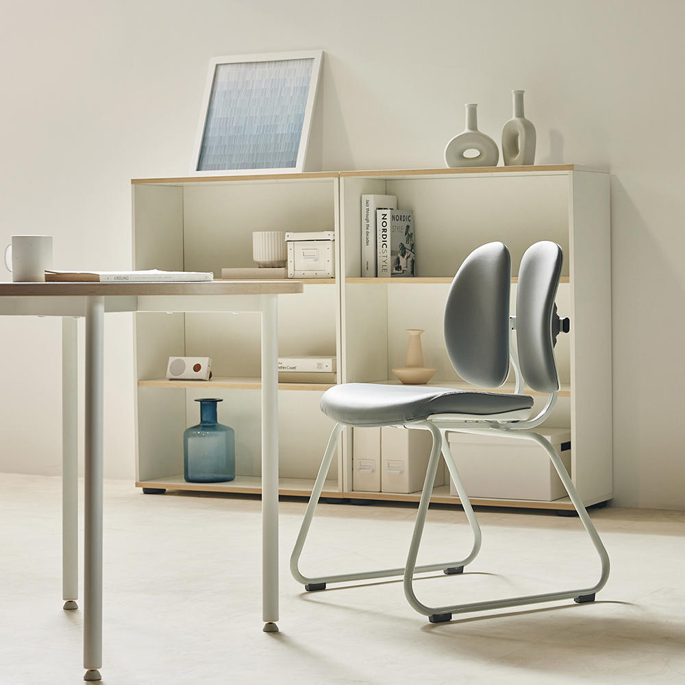 듀오백 집중형 책상 의자 D-043W PLUS, 버블그레이 109,000원