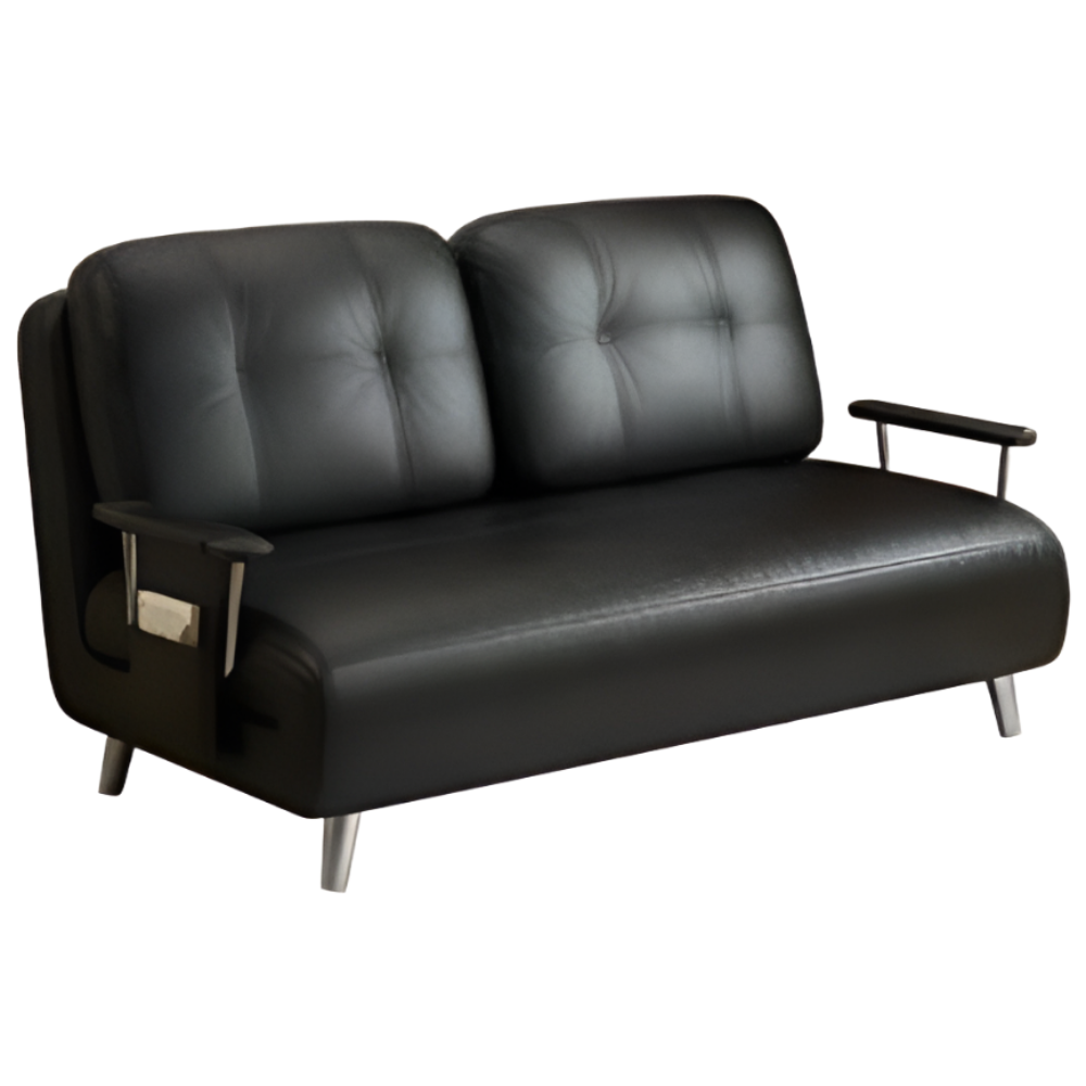 루빌리 접이식 소파베드 소파침대 가죽 인테리어 거실 소파겸침대 1인용 2인용, 블랙 295,000원