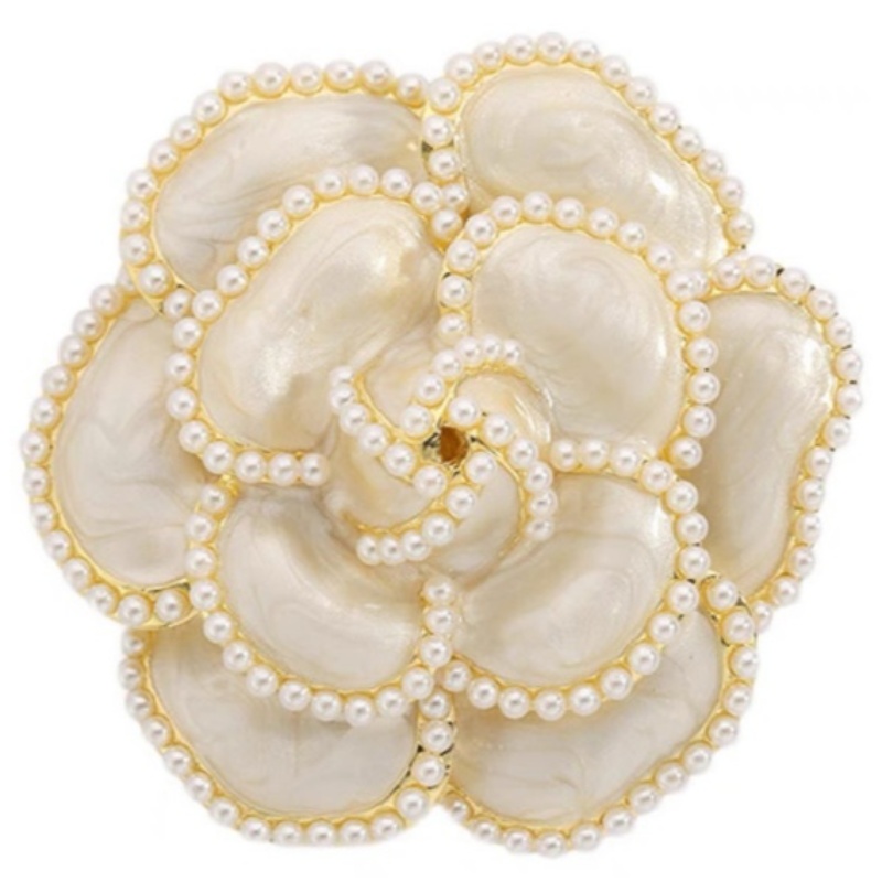 아즈블리 동백꽃 진주 브로치 17,500원