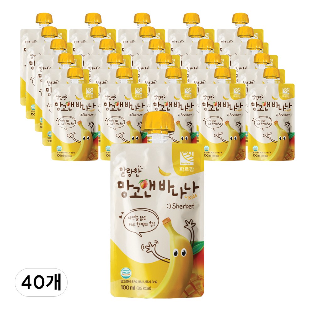 파르팜 망고앤바나나 샤베트 과일 퓨레 어린이음료 40,950원