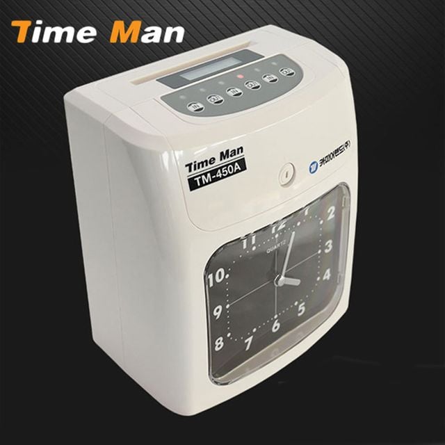 B아날로그식 타임맨 TM 450A 출퇴근기록기 춭퇴근기 근태관리기 출석 출근기록기 타임체크기+노드커머스Shop 261,680원