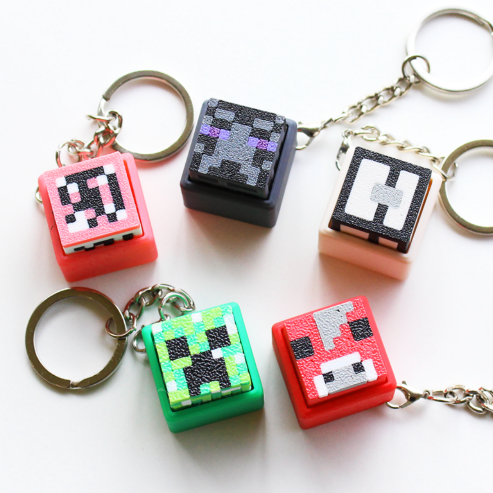 마인크래프트 키보드 키캡 키링 클릭커 픽셀 열쇠고리 5,310원