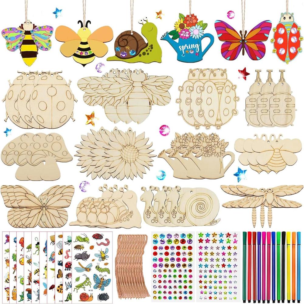 제니미엘 팬시우드 나무 꾸미기 나무공예 DIY, C. 곤충, 1세트 19,750원