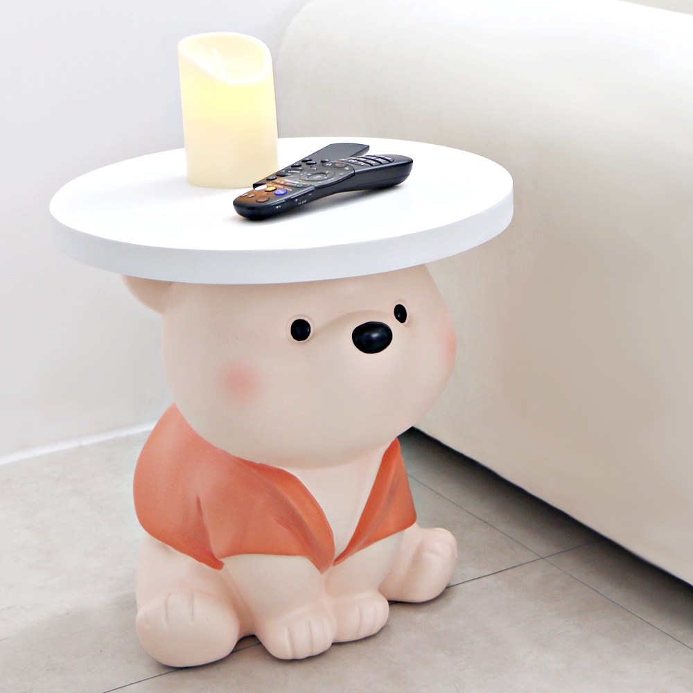 직수입정품 트론 곰돌이 사이드 테이블 도베르만 집들이 개업 선물 거실 쇼파 협탁 트레이 장식품 가구 69,000원