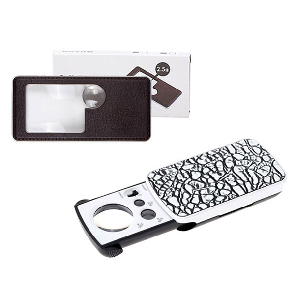 LED 카드형 휴대용 돋보기 확대경 포켓 미니 3렌즈 노안 관찰 검사 돗보기 할머니 할아버지 부모님 효도 선물 3,180원