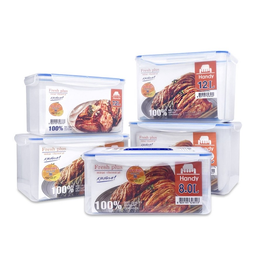 플러스 직사각 반찬통 모음, 5.5L 투명, 1개 5,200원