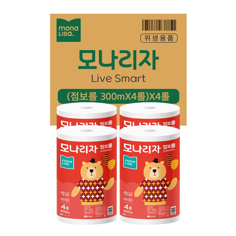 모나리자 점보롤 300m 녹스 1박스 35,650원