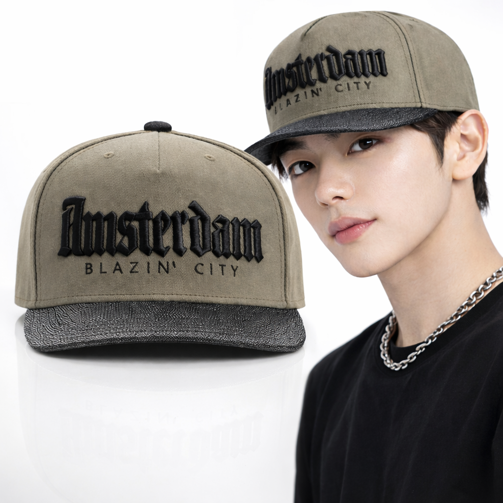 WYS 스트릿 암스테르담 자수 스냅백 힙합 볼캡 남녀공용 모자 18,500원