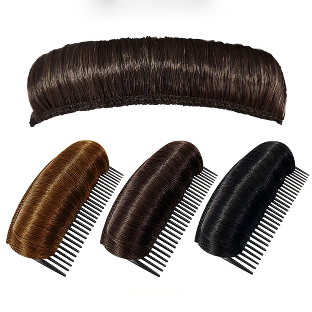 팬시온 볼륨 업 헤어뽕 빗핀 머리뽕 가발 핀 붙임 머리 헤어 피스, 소-다크브라운, 브라운계열, 1개 5,400원
