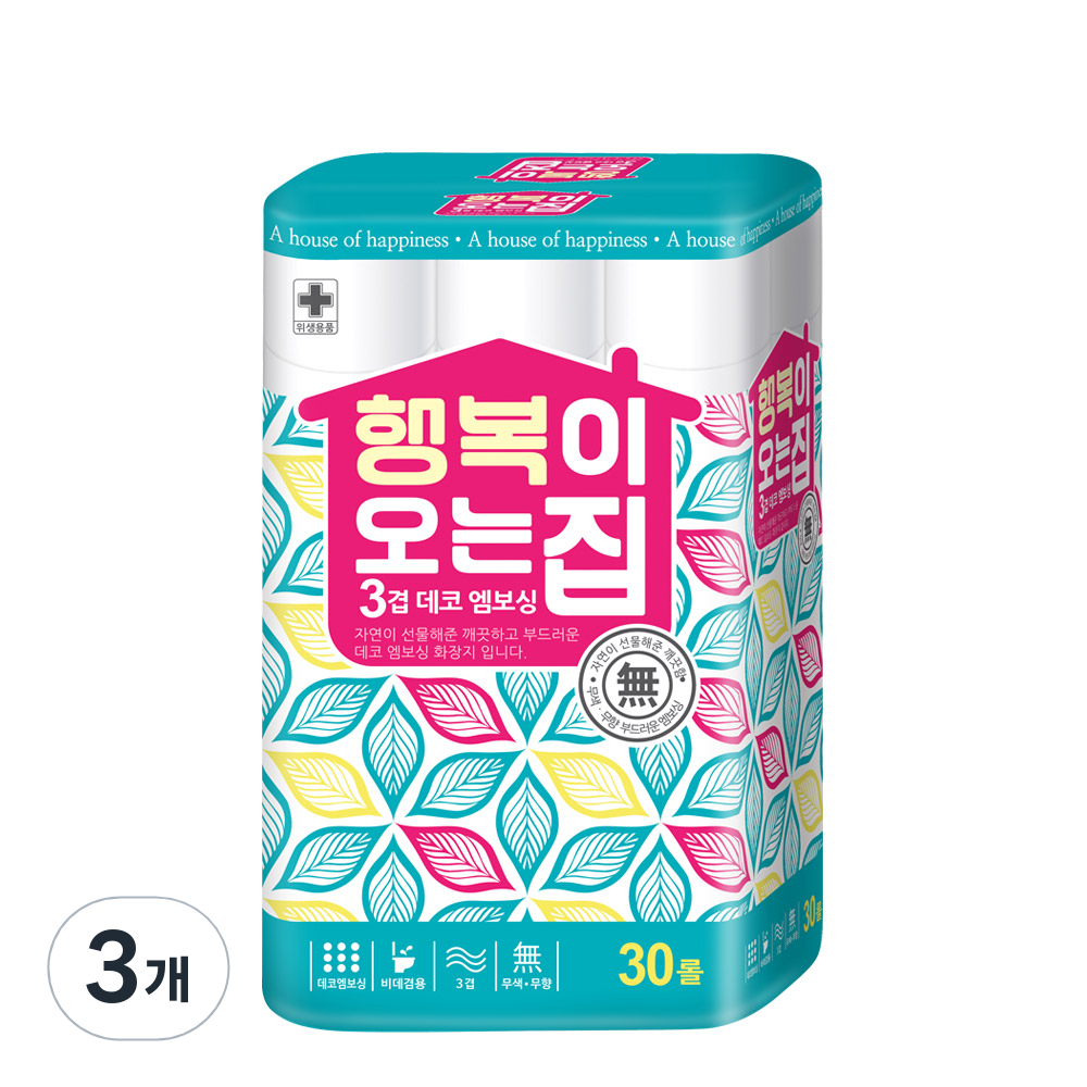 행복이오는집 3겹 데코 화장지 26,700원