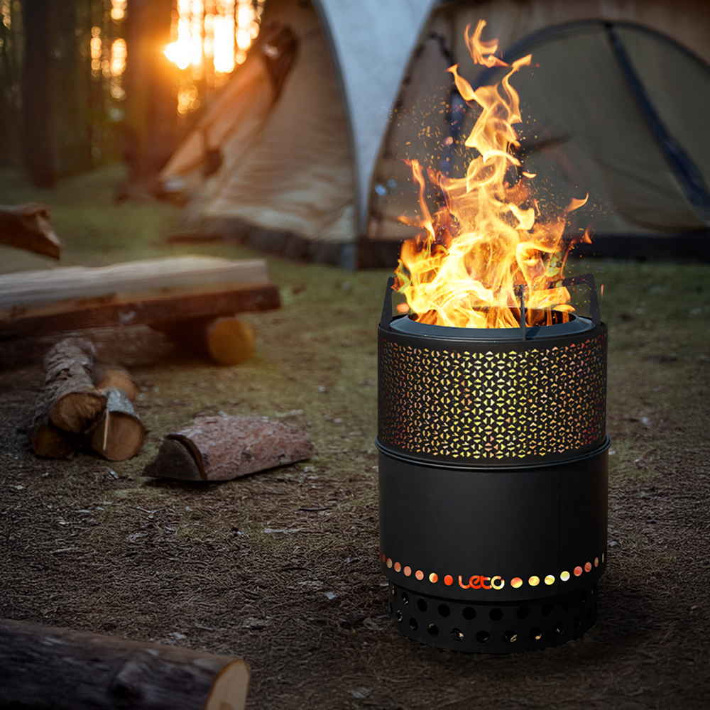 레토 이중연소 원통형 캠핑 화로대 장작 불멍 바베큐그릴 LCP-SB07 99,700원