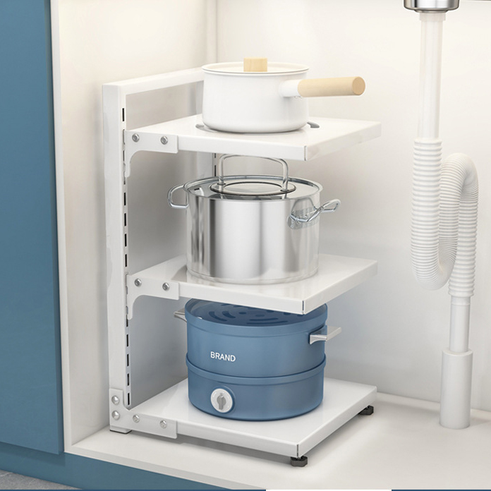 다니엘앤로사 후라이팬 정리대, 3단, 화이트, 1개 15,340원