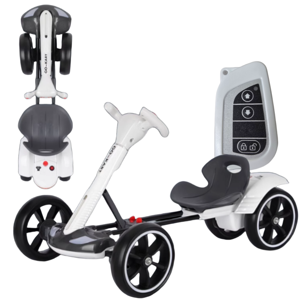 픽고잉(PickGoing) 리모컨 접이식 씽씽 고카트 1인용 전동차 리모콘 소형 카트 전동 루지 폴딩 드리프트 성인 접이식카트 경주 야외용 공원 레이싱카, WHITE, 1개, 픽고잉 고카트 123,000원