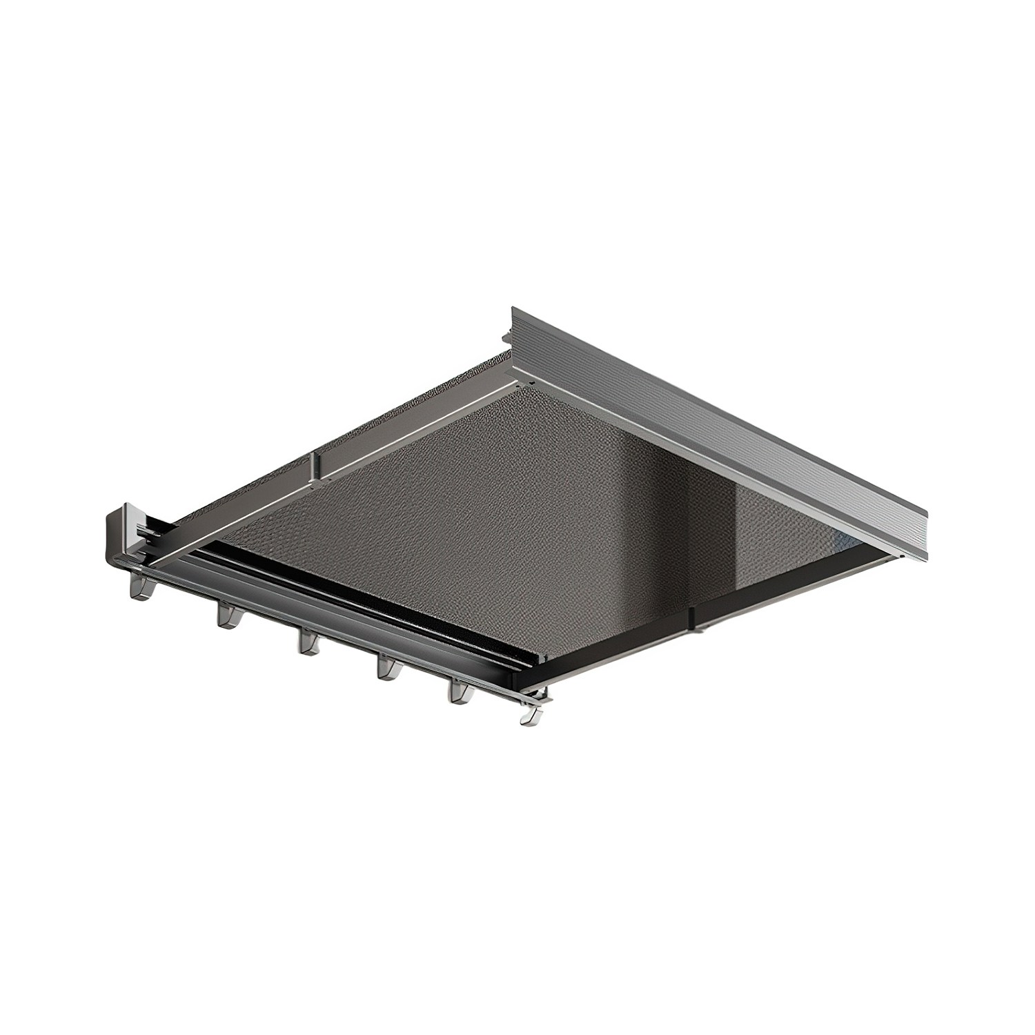 Topsun 투명 발코니 접이식 건조대, 옷 건조용 신제품, 확장형 건조망, 공간 활용형 창문용 양말과 샌들 걸이, 검정색 7,500원