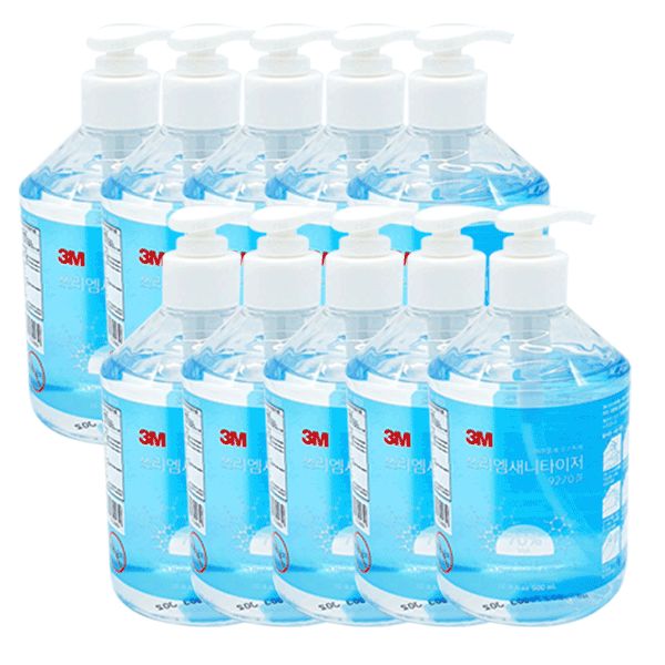 3M 새니타이저 9270 에탄올70% 손소독제 500ml x 10개 109,230원