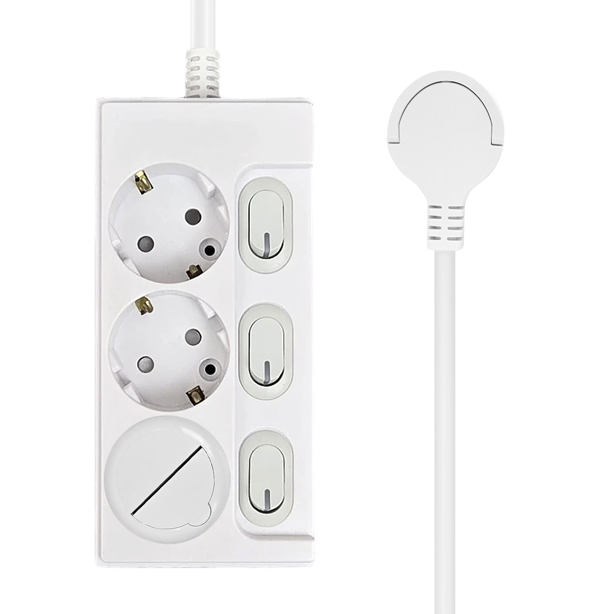 원스탑 재로갭 슬림 개별 스위치 멀티탭 3구 16A + 안전커버 9,350원