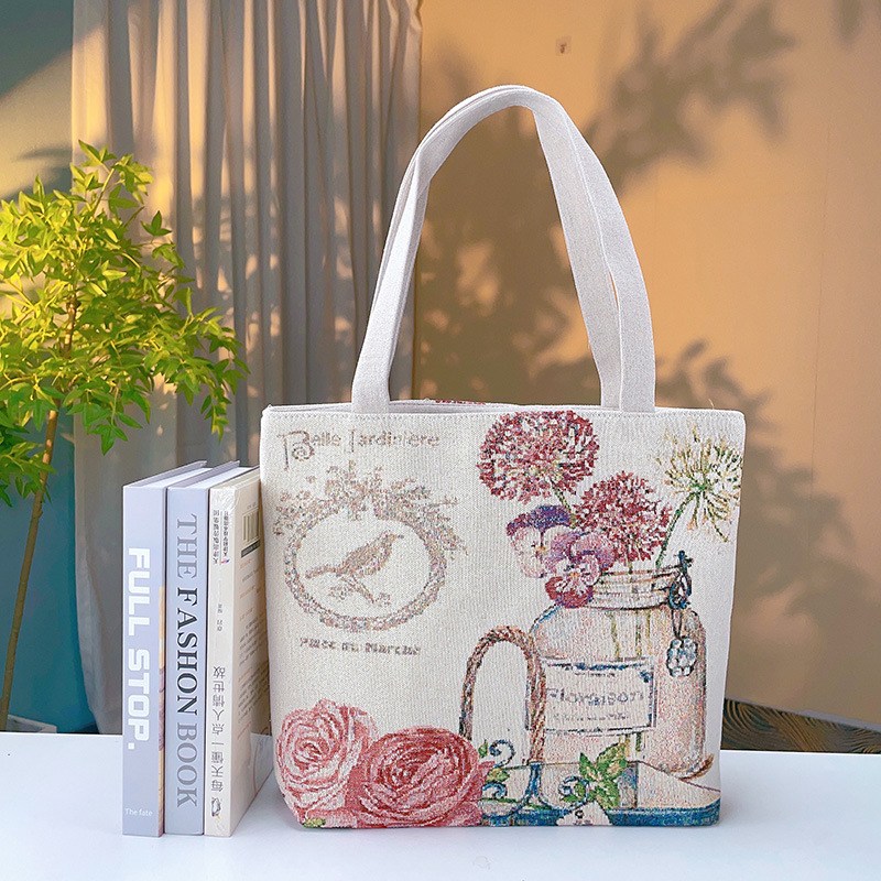 에코백 자수 디자인 캔버스 숄더백 11,900원