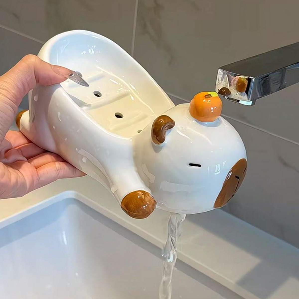 다온느루 카피바라 비누 물빠짐 받침대 18,500원