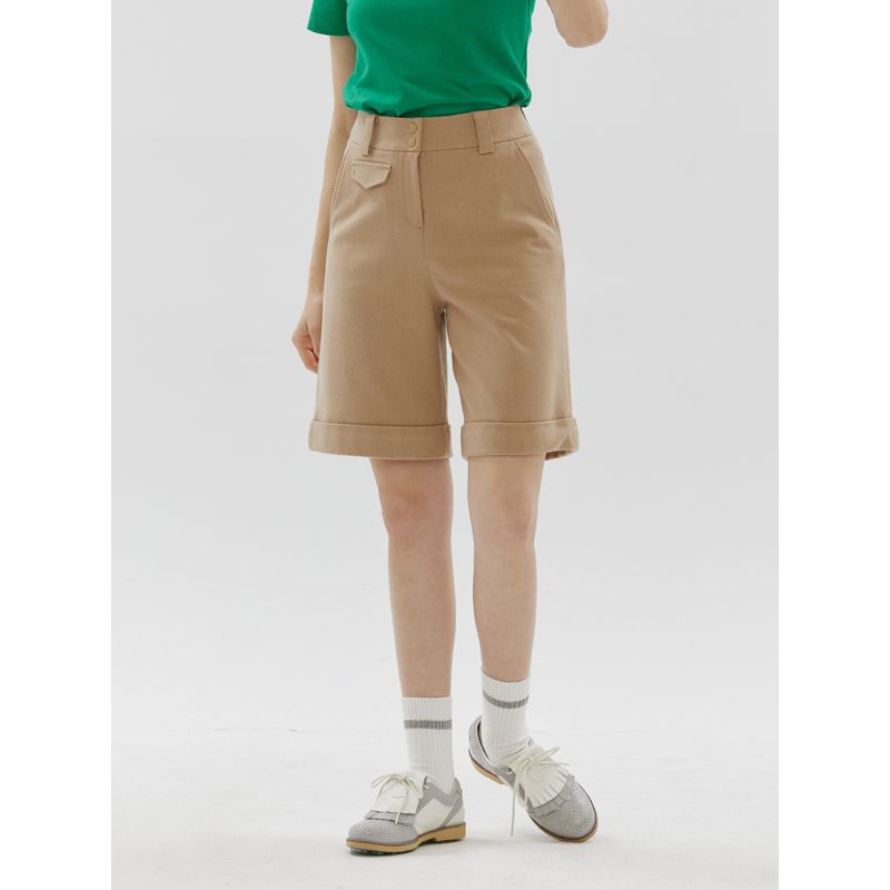 세인트나인 여성 울라이크 버뮤다 반바지 DARK BEIGE 114,960원