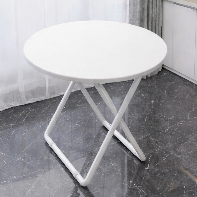 오브민 접이식 원형 LPM 다용도 식탁, 화이트, 2인용 32,330원