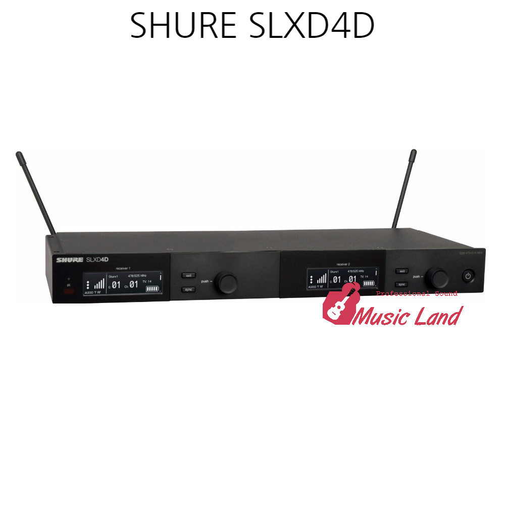 SHURE SLXD4D 슈어 SLX-D 듀얼 채널 무선 수신기 1,425,000원