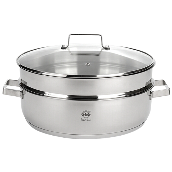 GGS 독일명품 통3중 스테인리스 인덕션 겸용 양수 찜냄비 대용량 업소용 국물냄비, 1개 54,800원