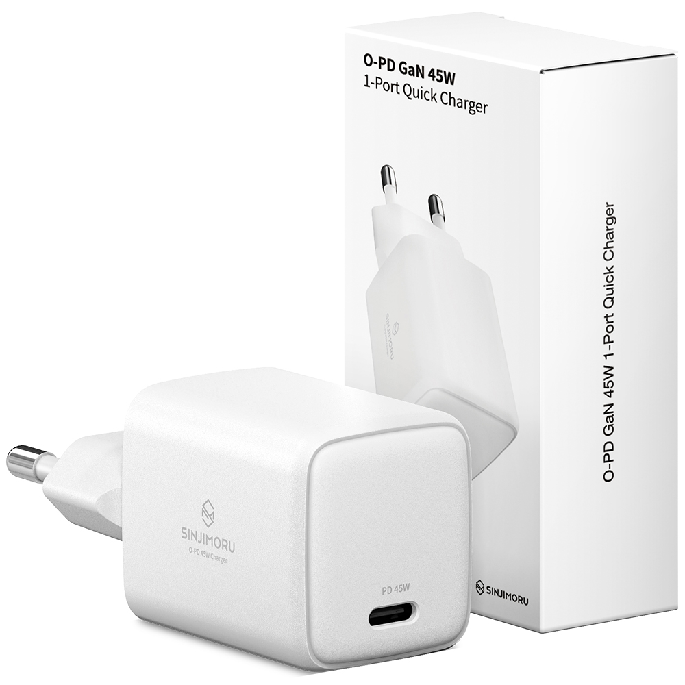 신지모루 오피디 45W GaN PPS 초고속 충전기, 화이트, 1개 12,900원