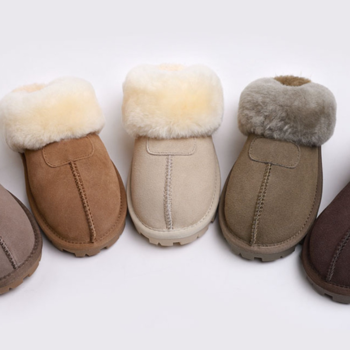슈슐랭 양털슬리퍼 발수코팅 천연소가죽 남녀공용 겨울커플템 방한슬리퍼 33,800원