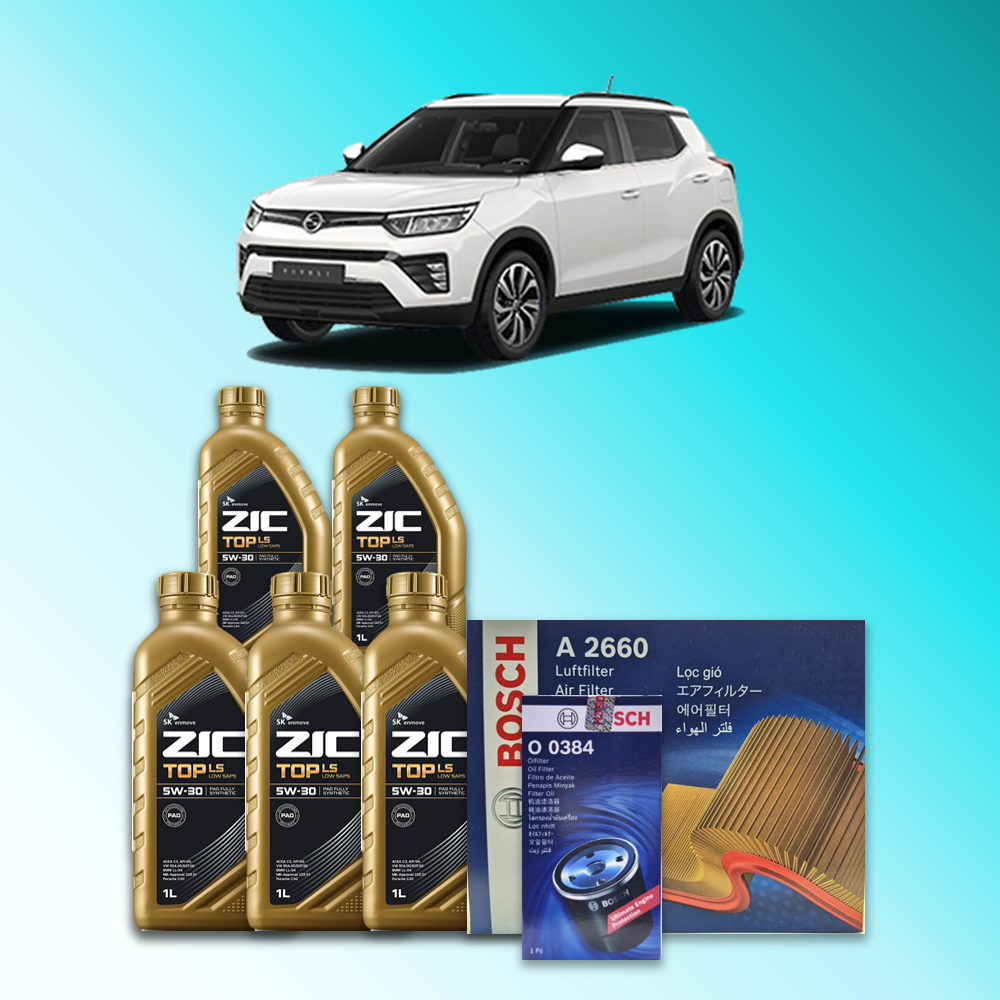 베리 뉴 티볼리 (X150) 1.6 디젤 엔진오일세트 SK 지크 탑 LS 5W30 (ZIC TOP LS) 82,900원