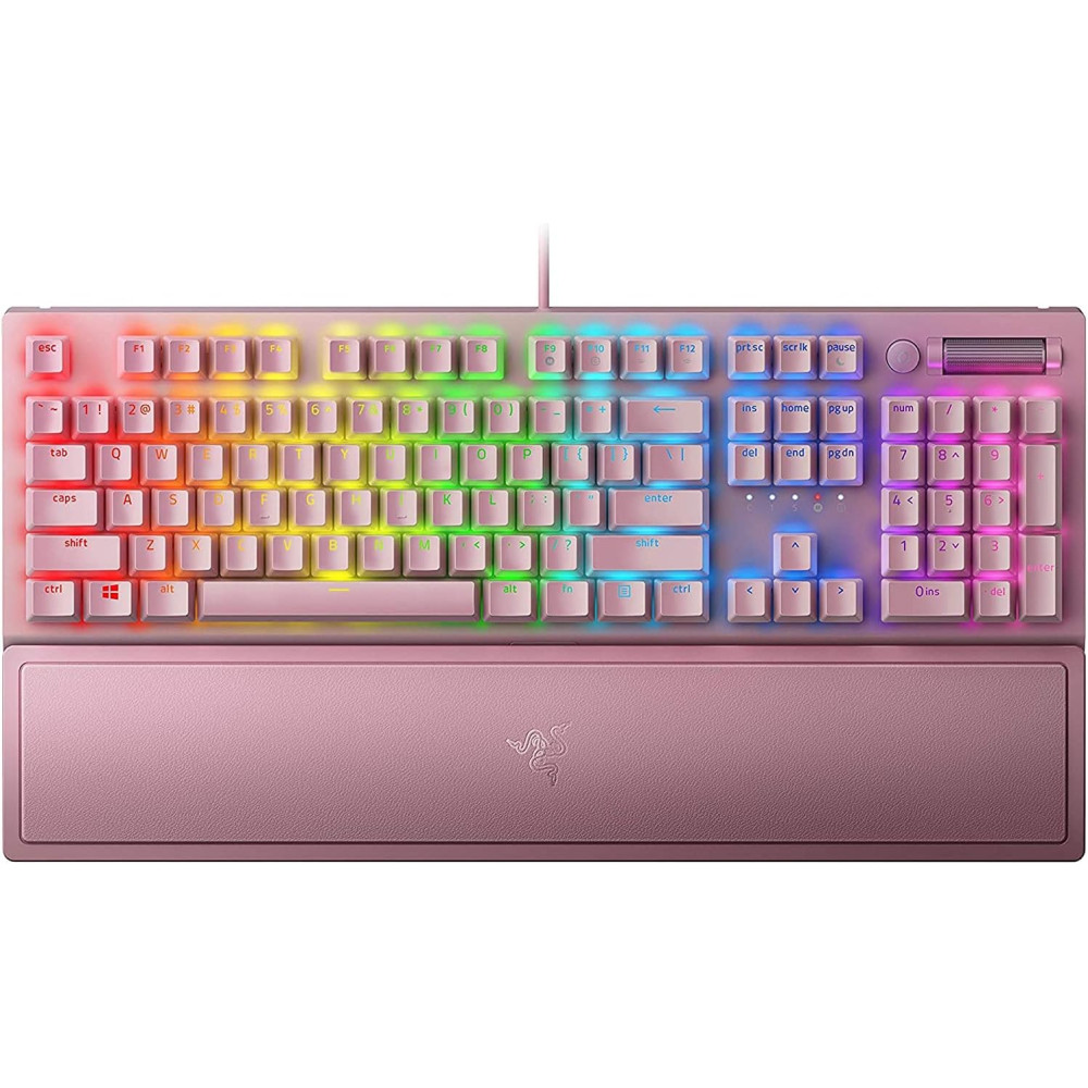 레이저 블랙위도우 V3 기계식 키보드 그린 스위치 클릭 RGB 콤팩트 매크로 쿼츠 핑크, Quartz Pink, 단일상품 325,890원