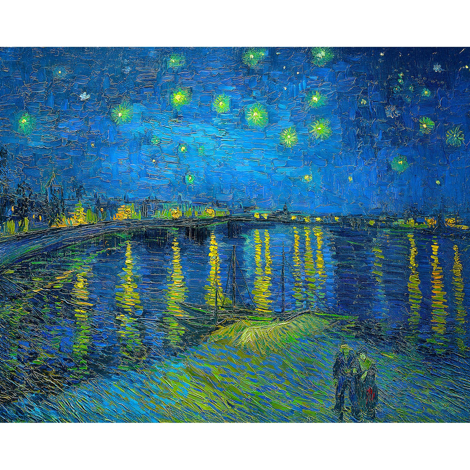 명화 인테리어 캔버스 그림 액자 고흐-론강의 별이 빛나는 밤 9,900원