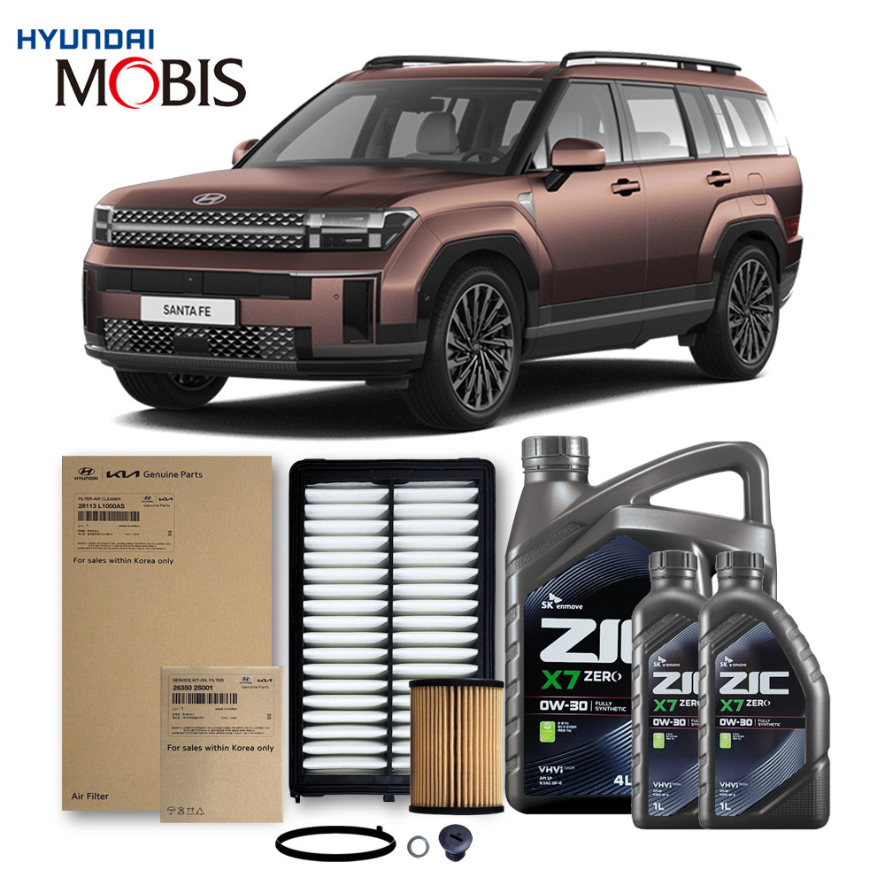 디올뉴 싼타페 MX5 가솔린(휘발유) 2.5 터보(23년식 이후) 순정필터+지크합성유 6L, 1개 89,540원