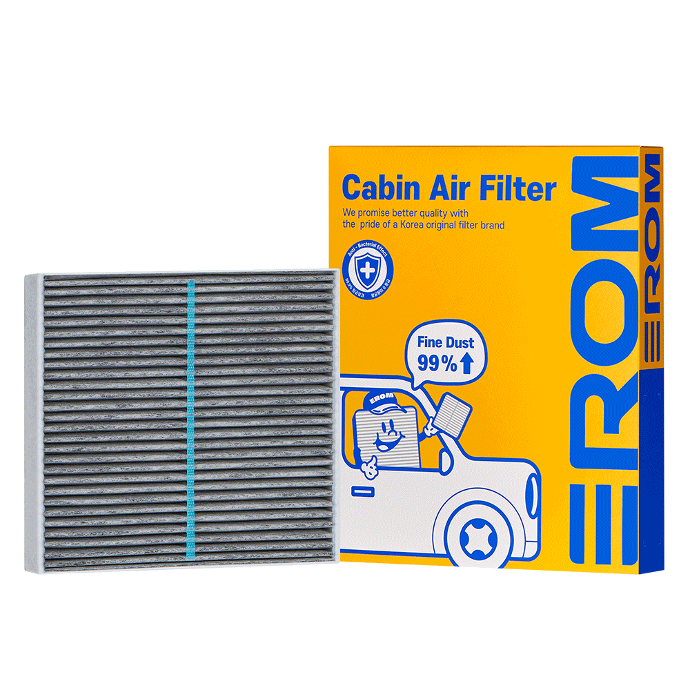 [이롬필터] 자동차 에어컨필터 PM0.3 고중량 활성탄 국내생산(이로움MAX) 14,800원