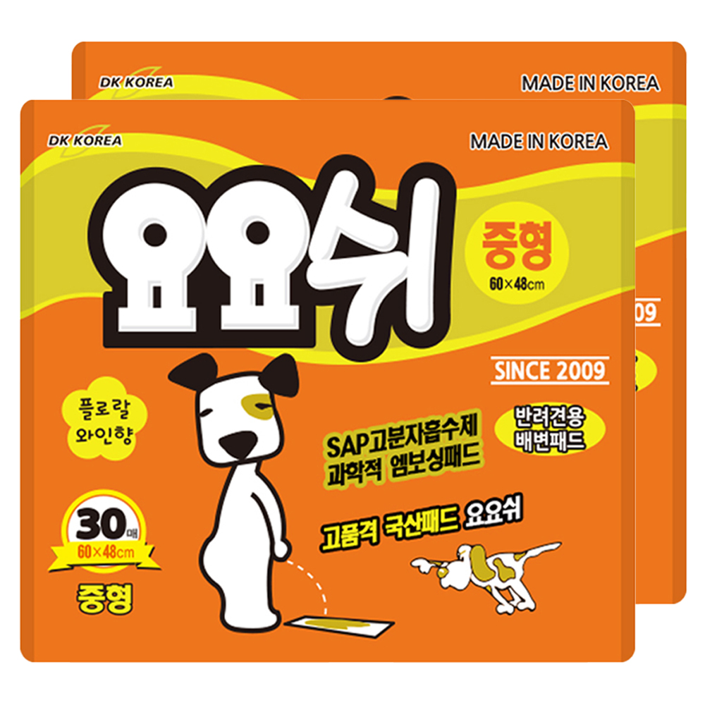 요요쉬 애견 배변패드 플로랄와인향, 30개입, 2개 23,000원
