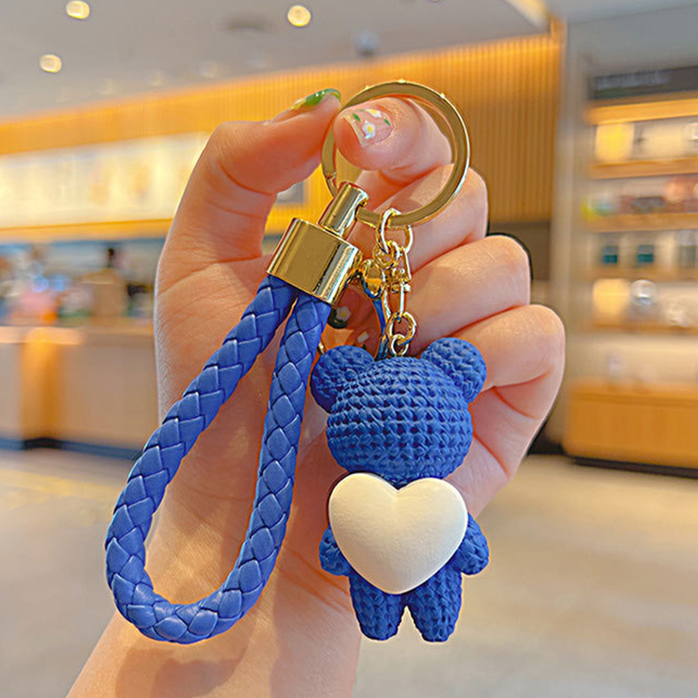 커플 선업튀 곰돌이 하트 인형 키링 3,310원