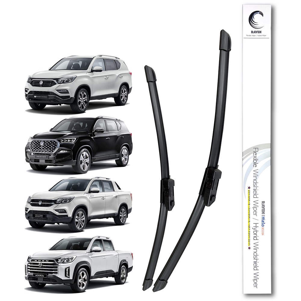 레이븐 쌍용 G4 렉스턴 렉스턴스포츠 칸 플랫 와이퍼 운전석+조수석 세트 순정타입, 렉스턴 스포츠 칸 (18년~21년) 20,500원