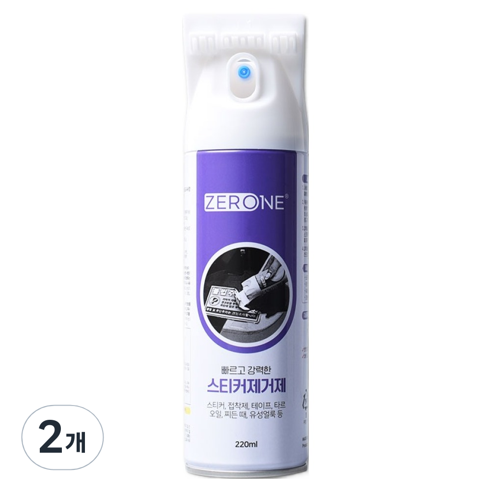 ZERONE 스티커 제거제 헤라형 220ml Z1-021, 2개 7,380원