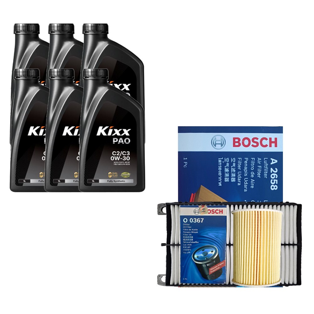 K7 프리미어 2.5 가솔린 쉘 힐릭스 ECT C2/C3 0W30(6L) 보쉬 필터 엔진오일세트 0367-2658 81,000원