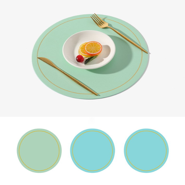 브리뷰 메이린 무독성 원형 양면 식탁매트 4매 세트 8,900원