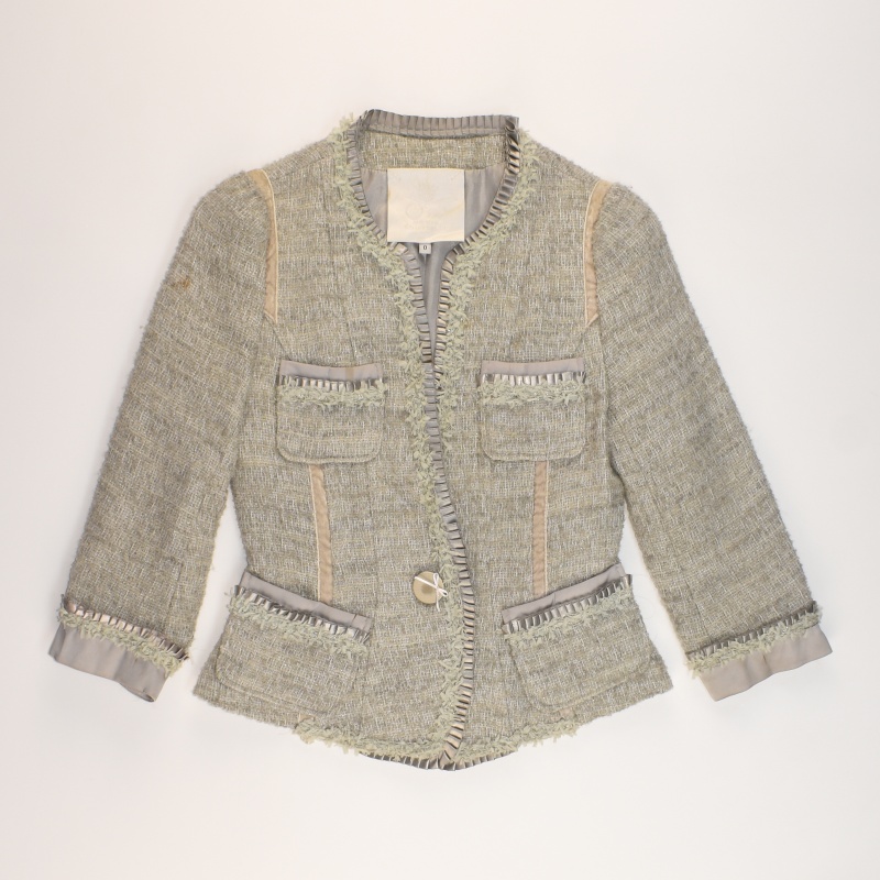 오즈세컨 민트 레이온 원버튼 7부 트위드 자켓 55 여성 WJK2396 빈티지테크 67,410원